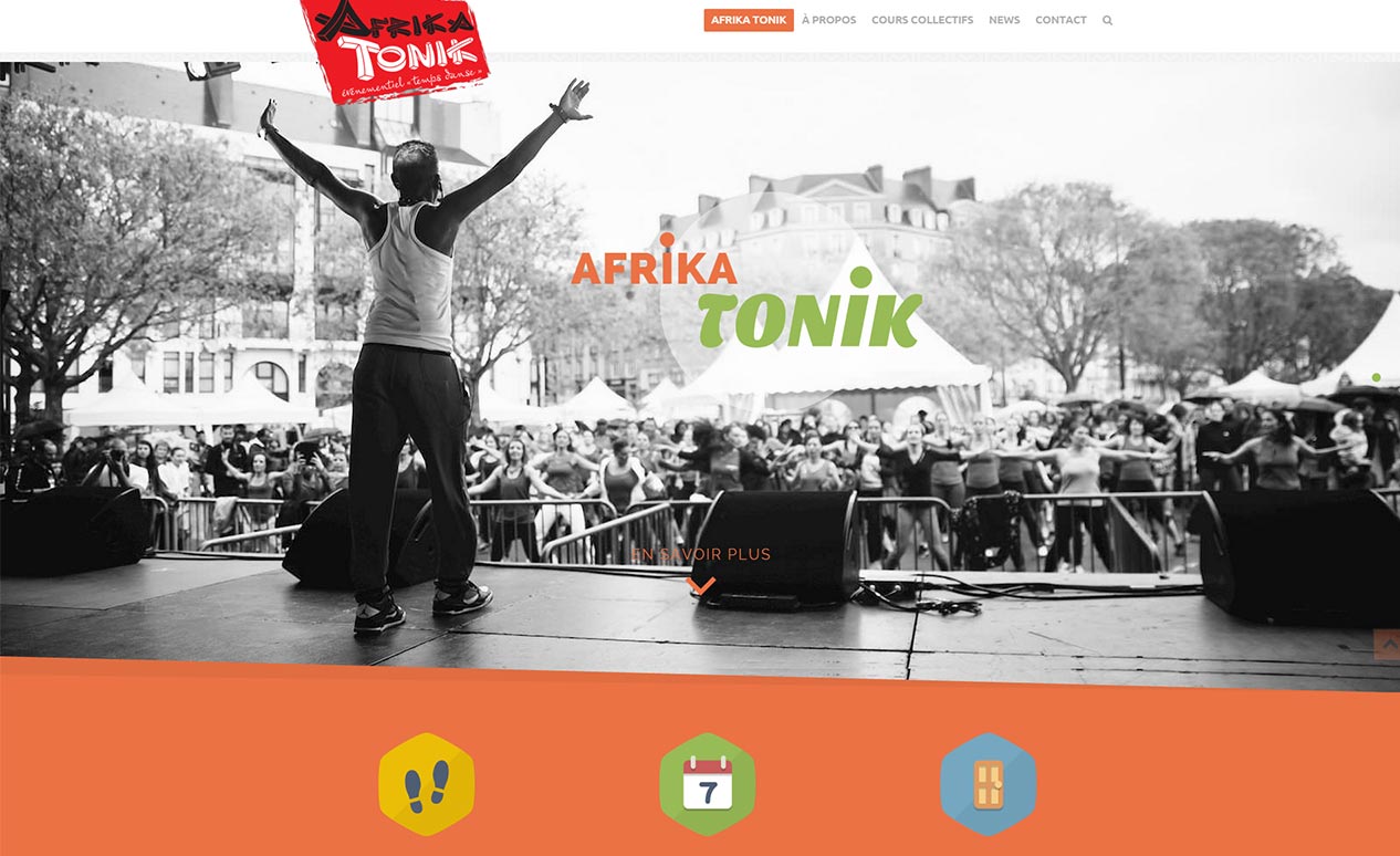 Nouveau site web pour “Afrika Tonik”