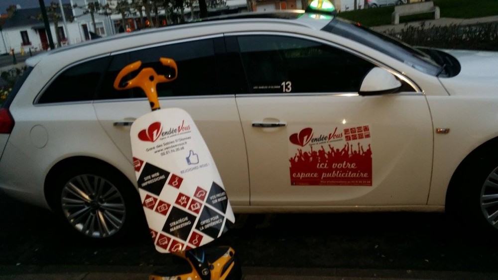 La campagne est lancée sur les taxis des Olonnes !!!
