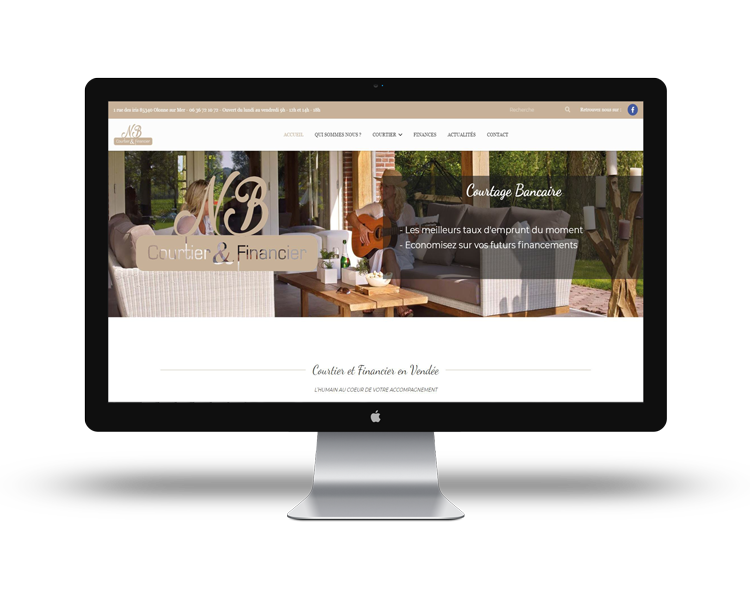 Création de site internet en Vendée pour NB courtier