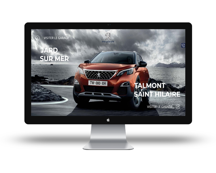 Création de site internet en Vendée pour Peugeot